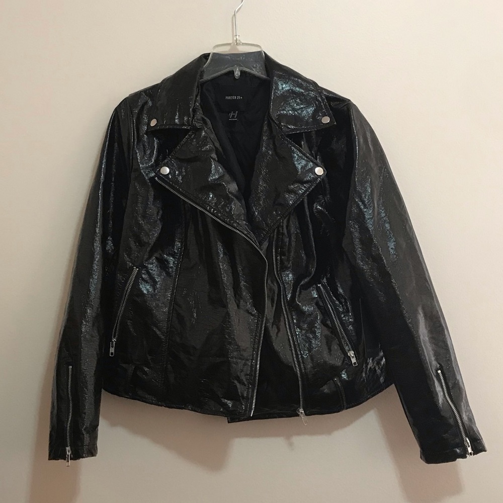 vinyl leather jacket